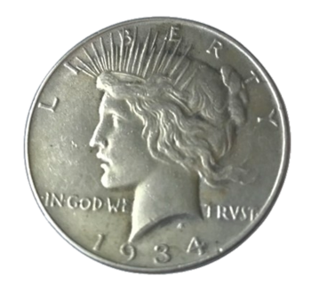 1934 Peace Dollar