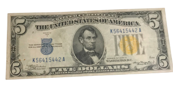 1934 $5 Small Size Silver Certificate