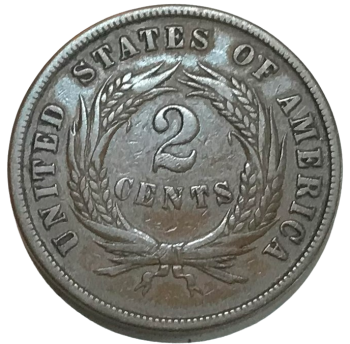 1868 Two Cent Piece